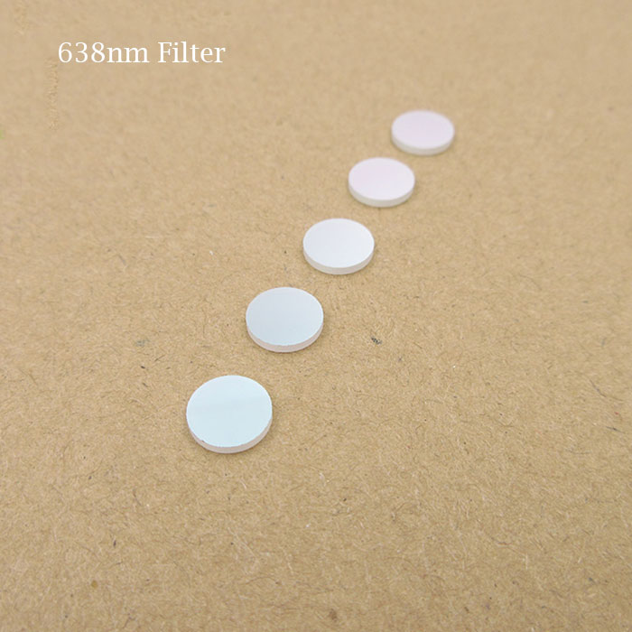 638nm Rojo Optical Filter Visible Narrow Band Filter Can be Customized